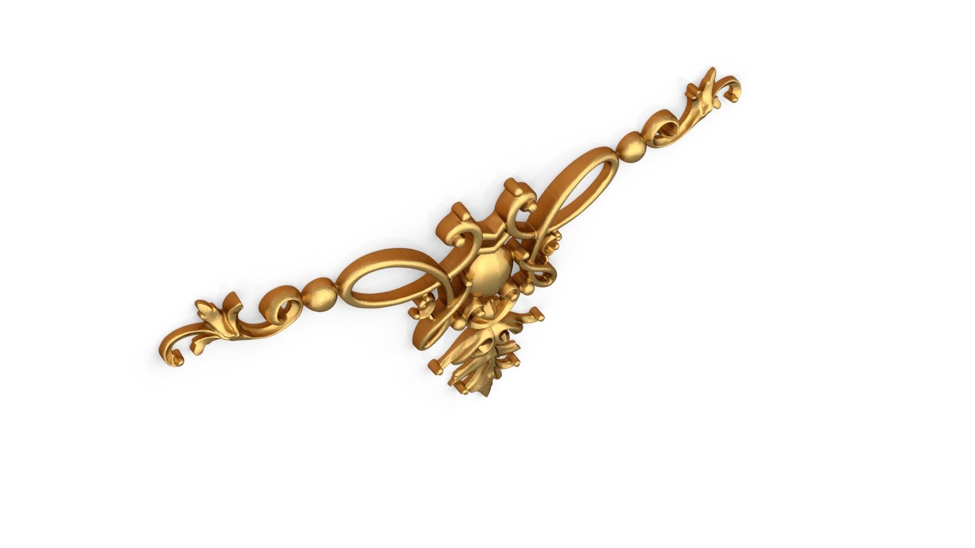 Classic decor ornament 322 3D model_5