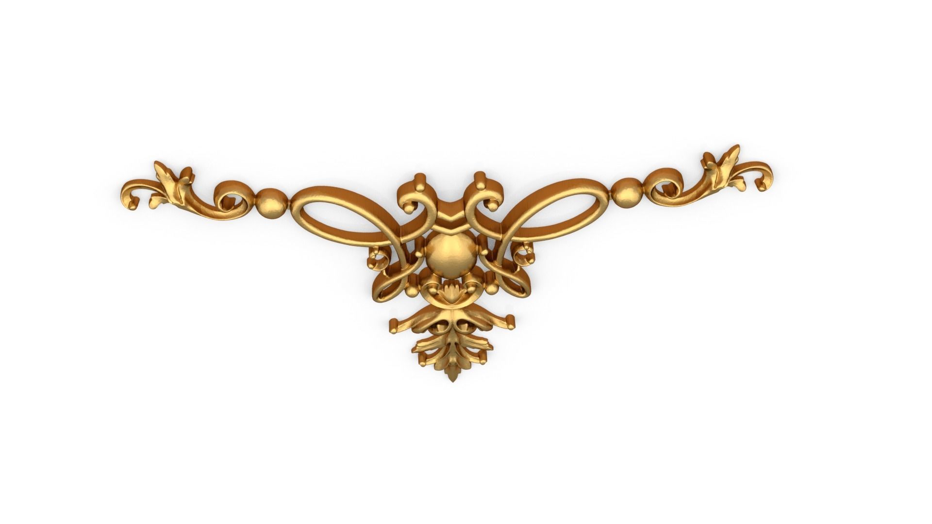 Classic decor ornament 322 3D model_4