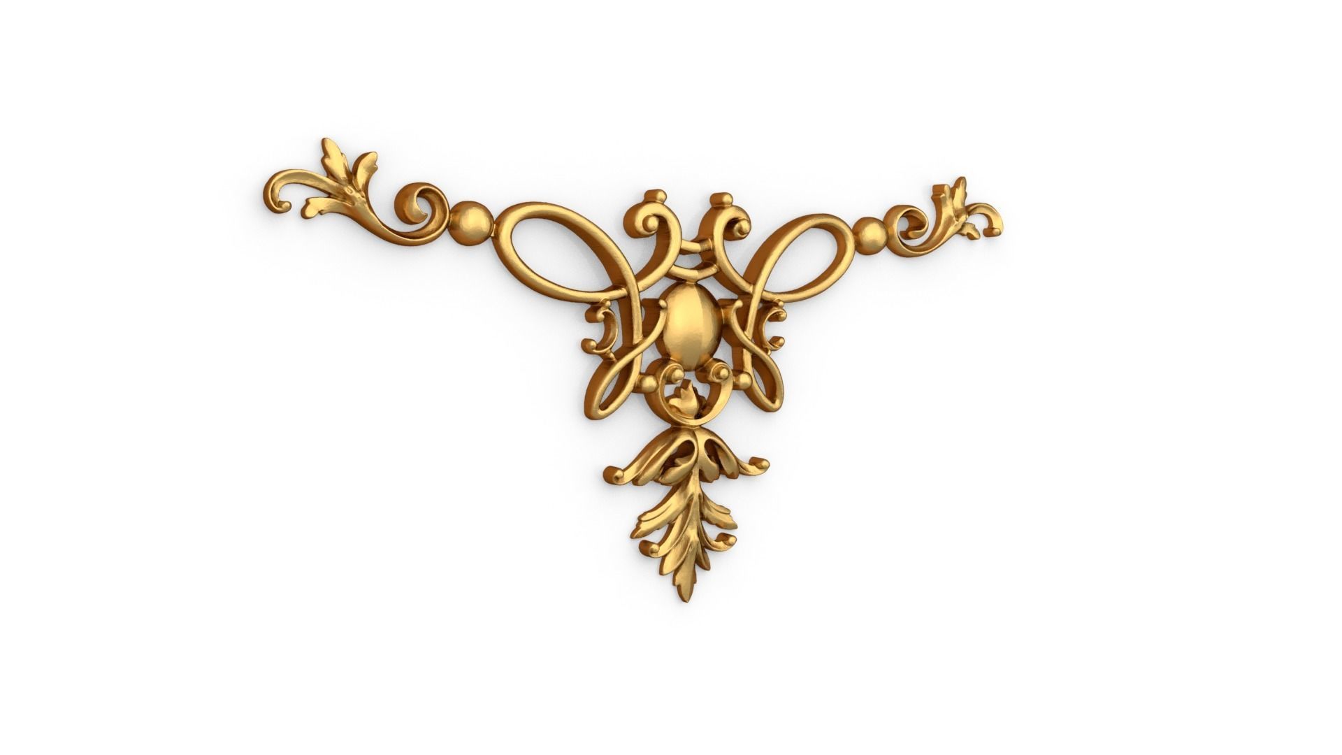 Classic decor ornament 322 3D model_1