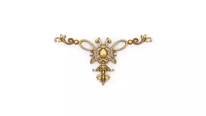 Classic decor ornament 322 3D model