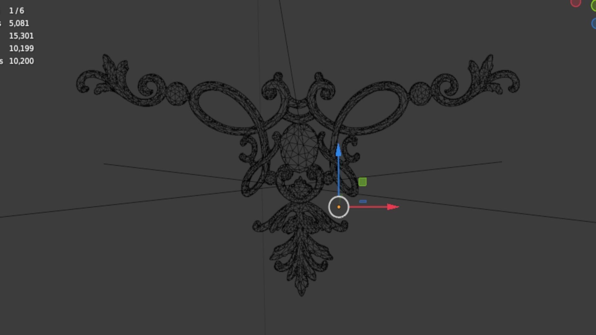 Classic decor ornament 322 3D model_6