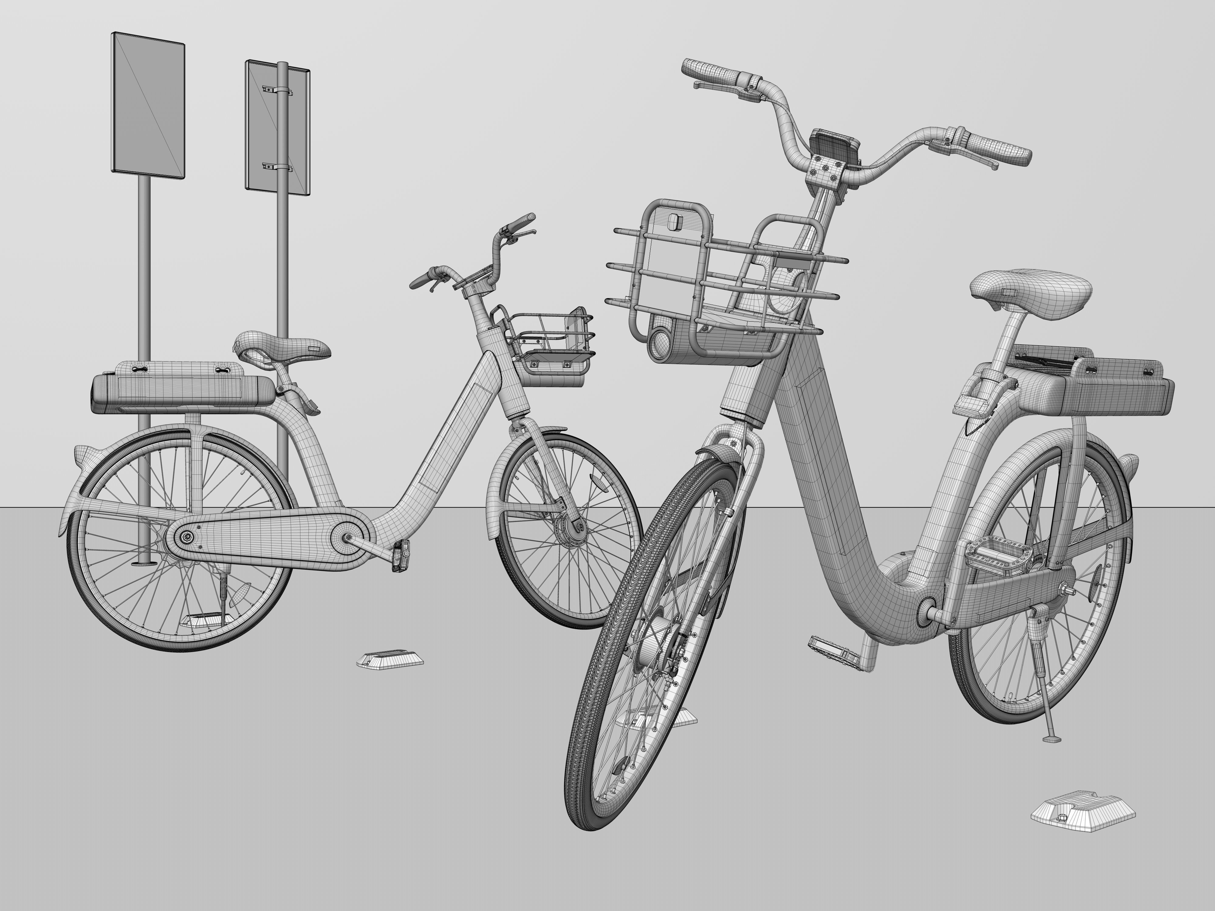 Mobike electric bicycle 3D model_12