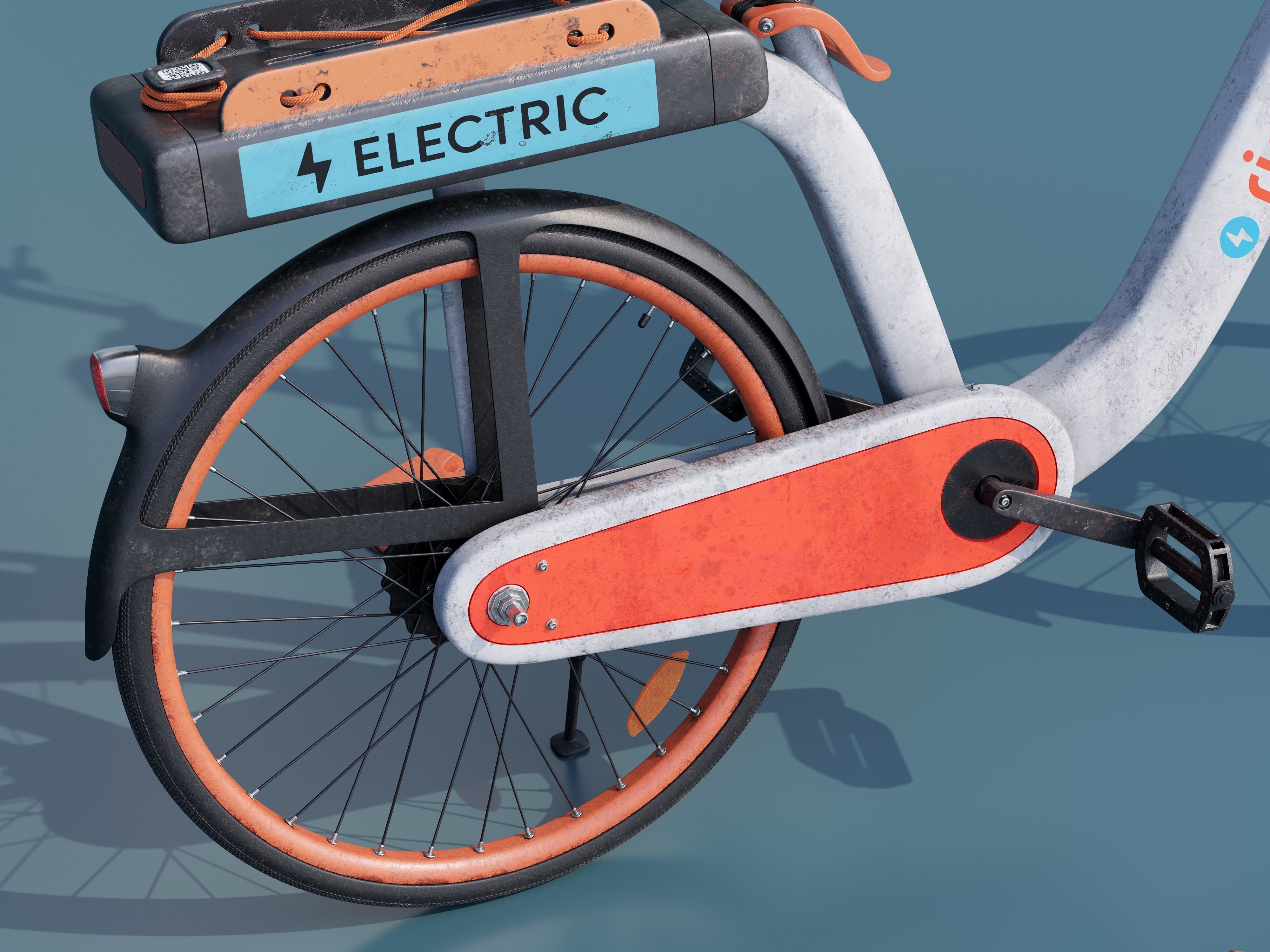 Mobike electric bicycle 3D model_7