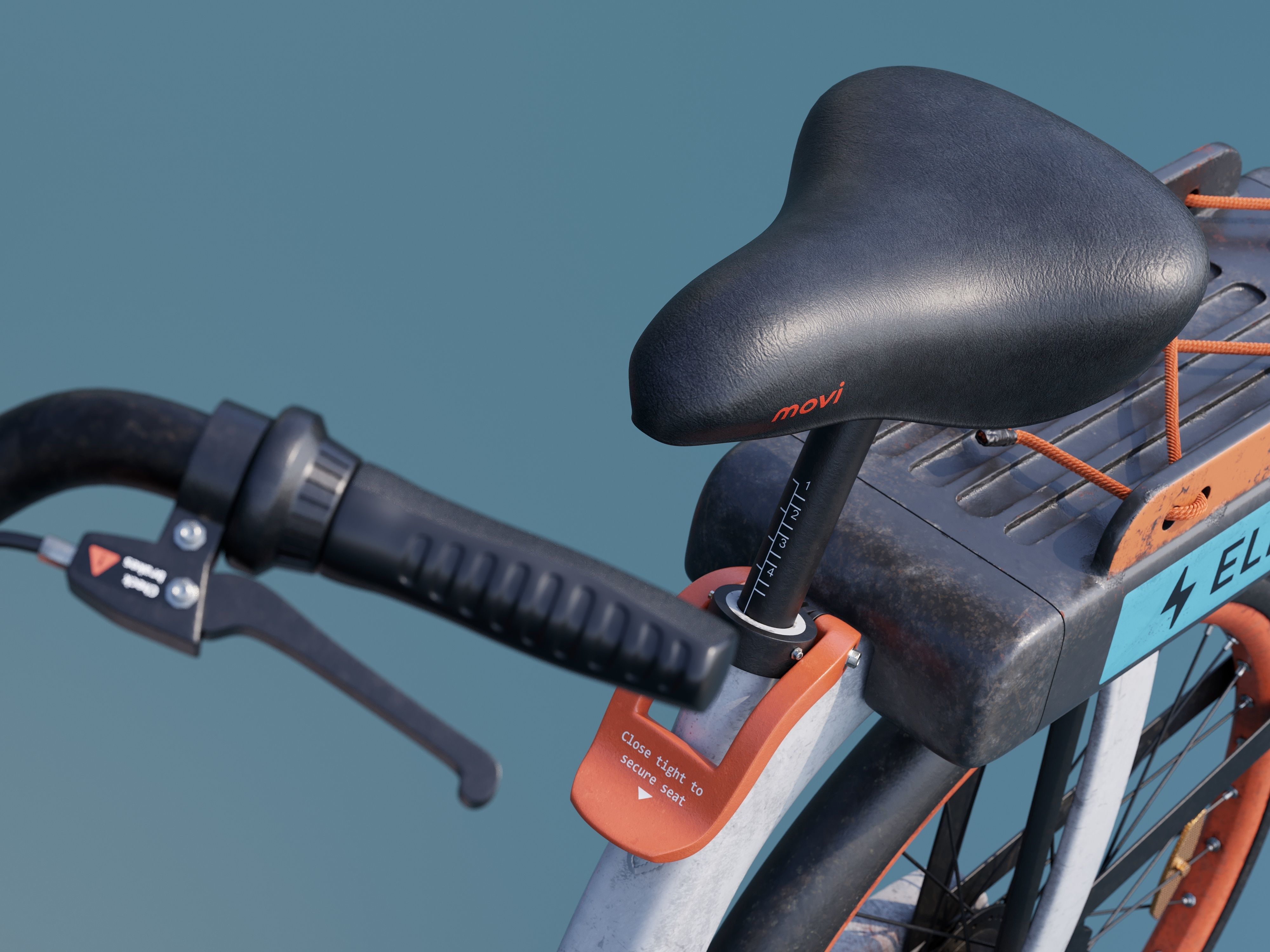 Mobike electric bicycle 3D model_5