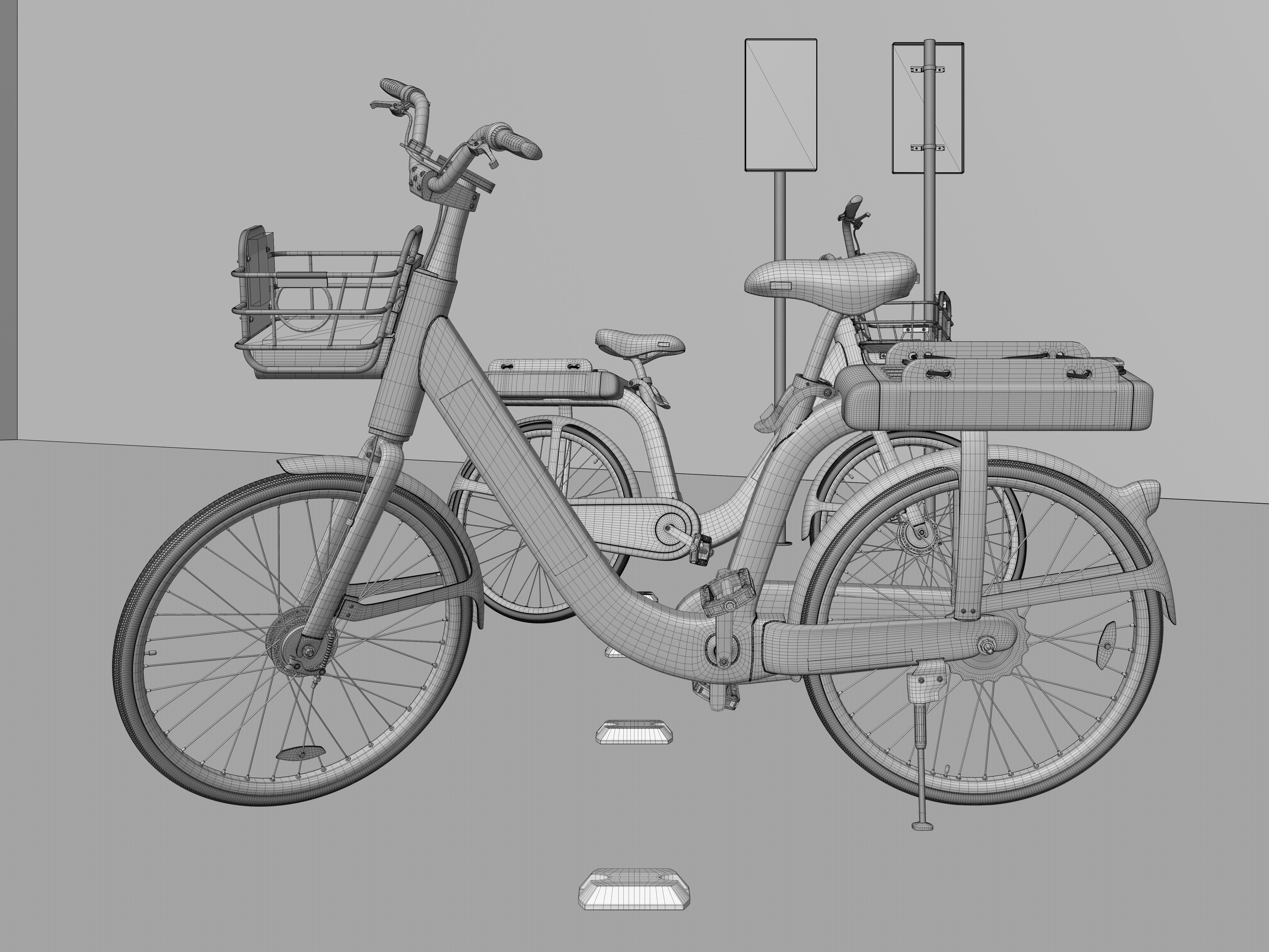 Mobike electric bicycle 3D model_13