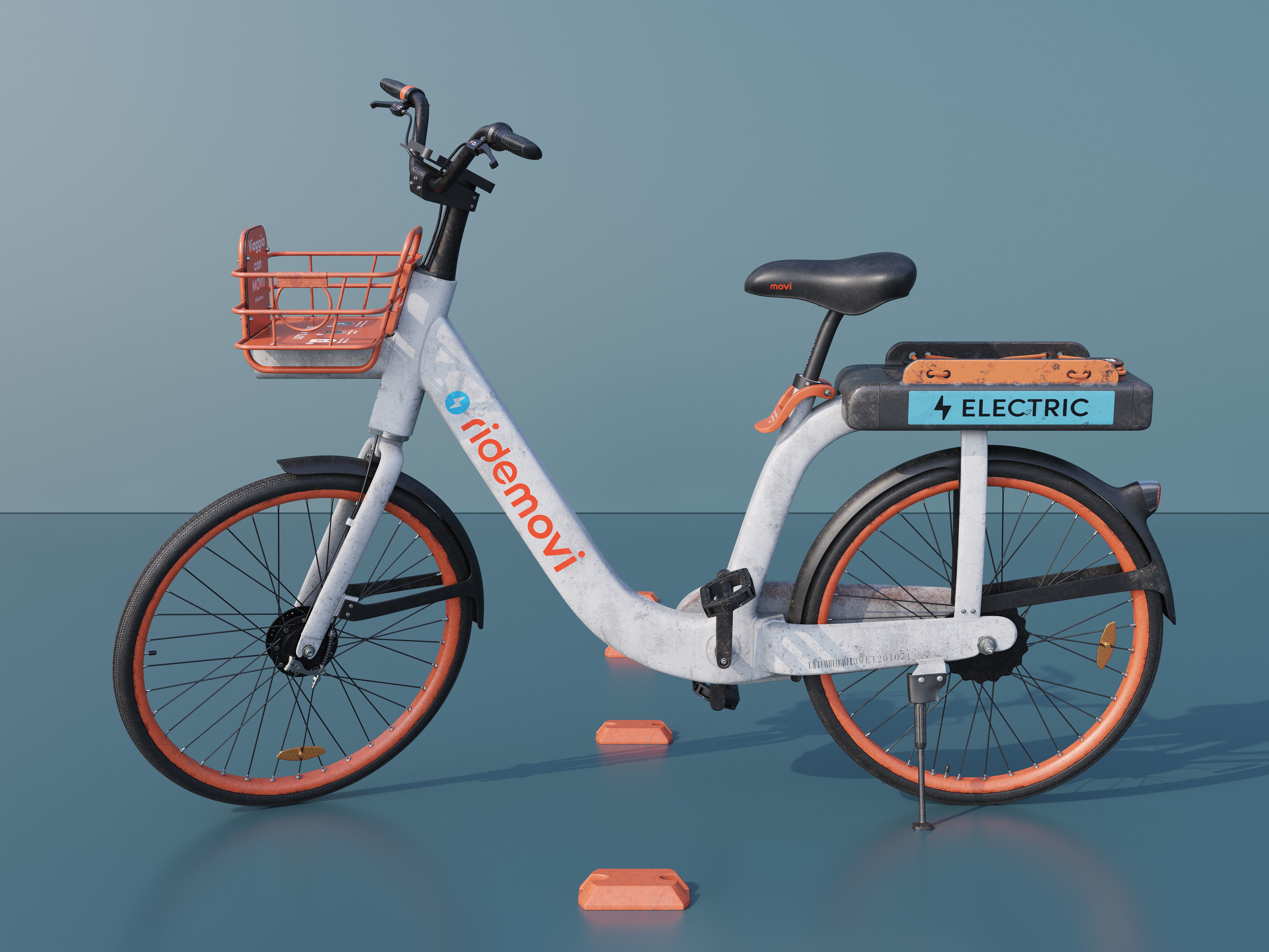 Mobike electric bicycle 3D model_4