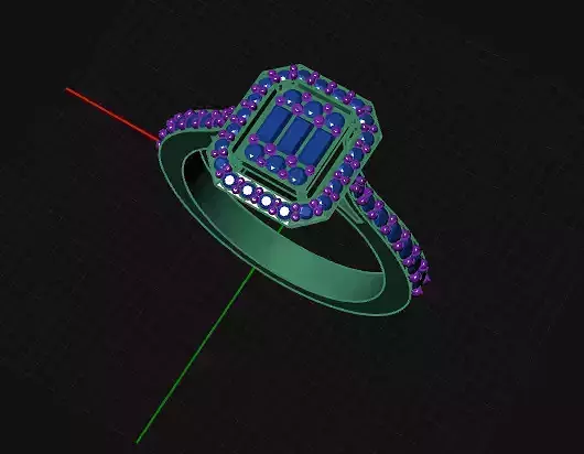 KOLU TASLI BAGET YUZUK