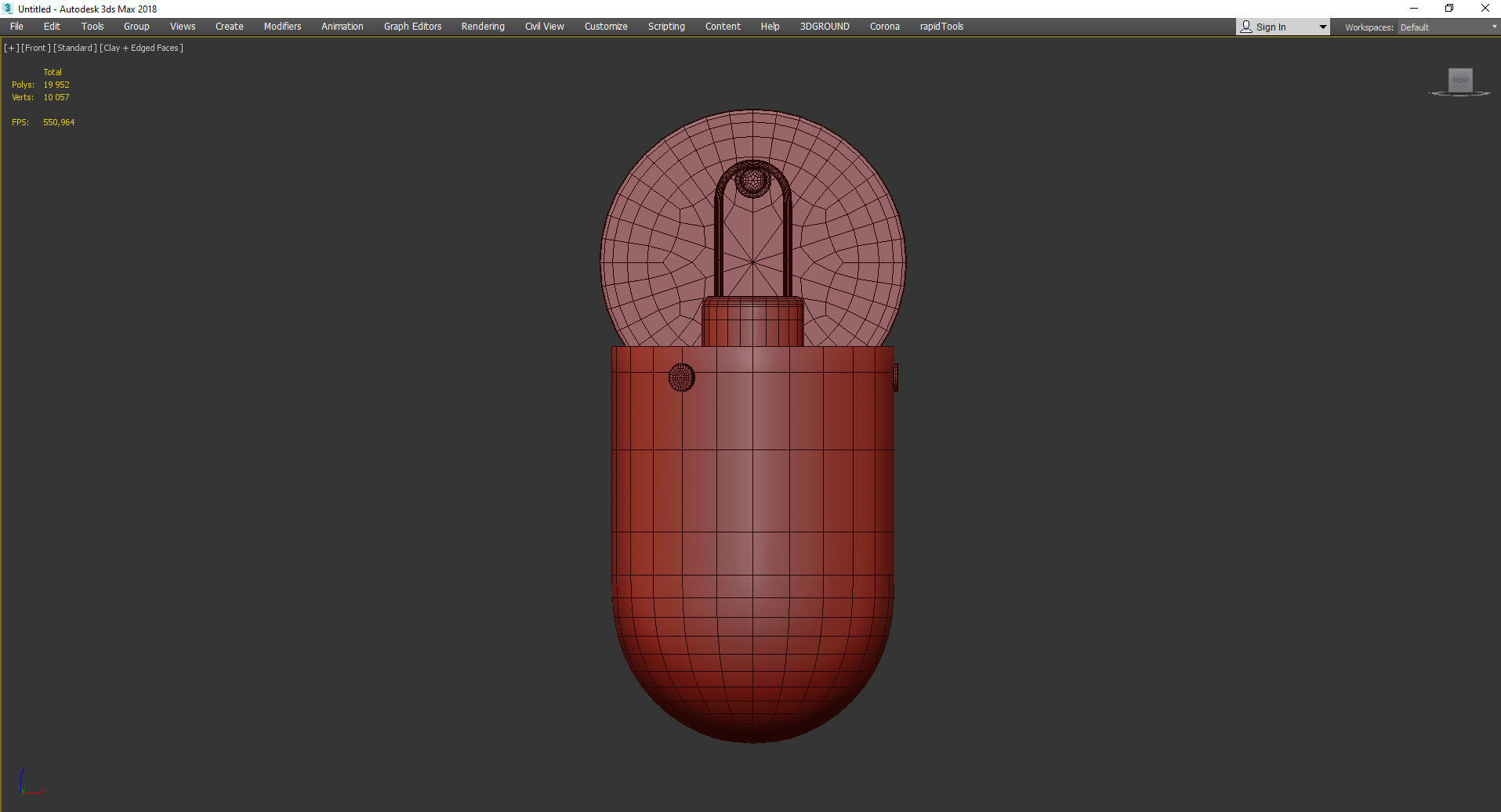 SIVAN WALL SCONCE Low-poly 3D model_2