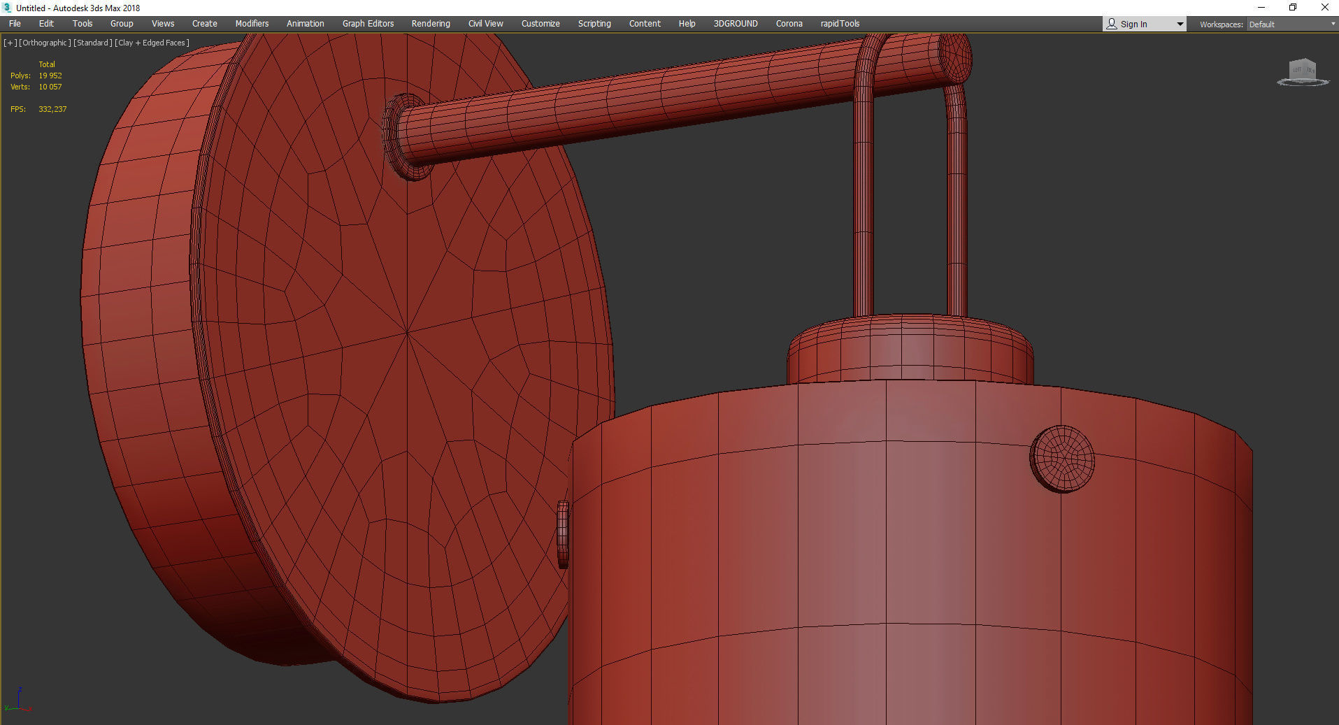 SIVAN WALL SCONCE Low-poly 3D model_4