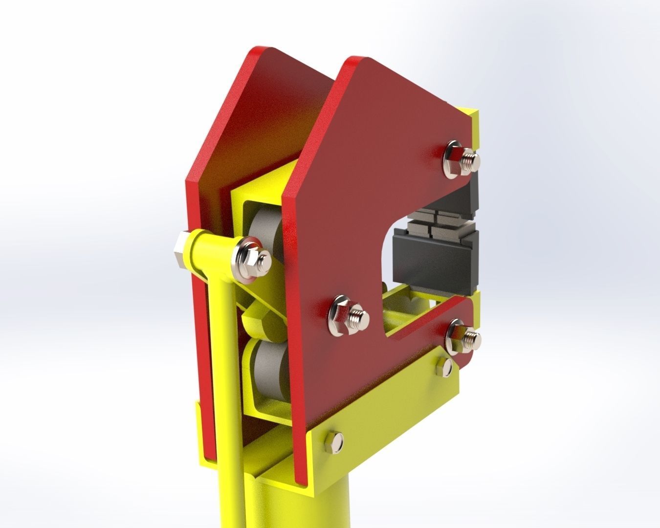 Shrinker-Stretcher machine for metal shaping 3D model_1