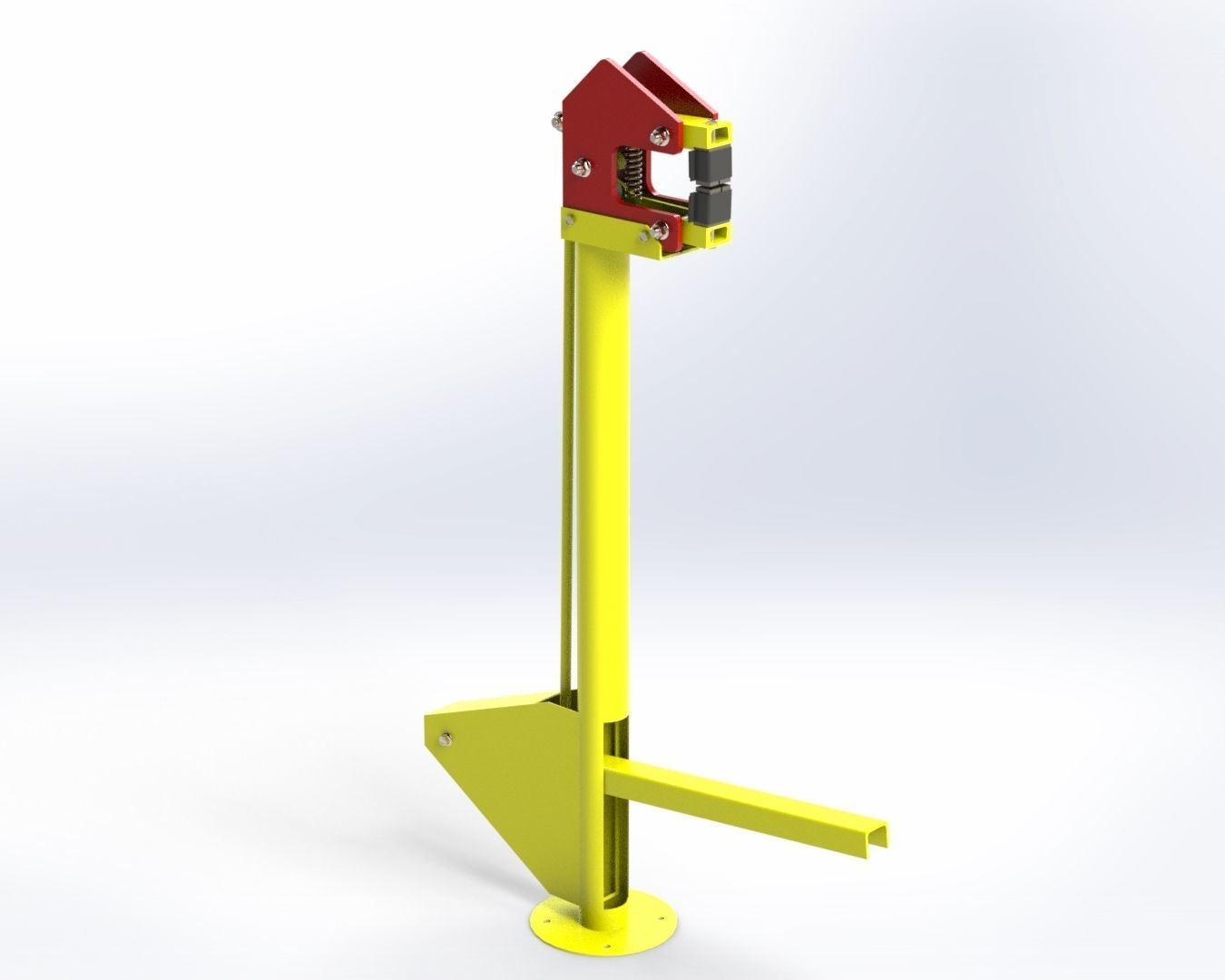 Shrinker-Stretcher machine for metal shaping 3D model_3