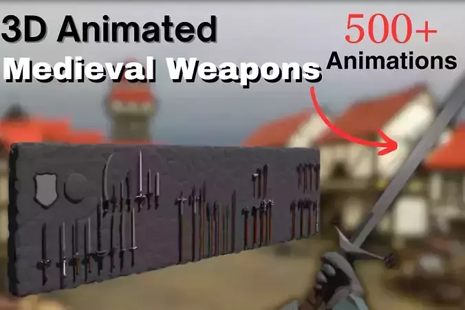 3D Animated Medieval Weapons
