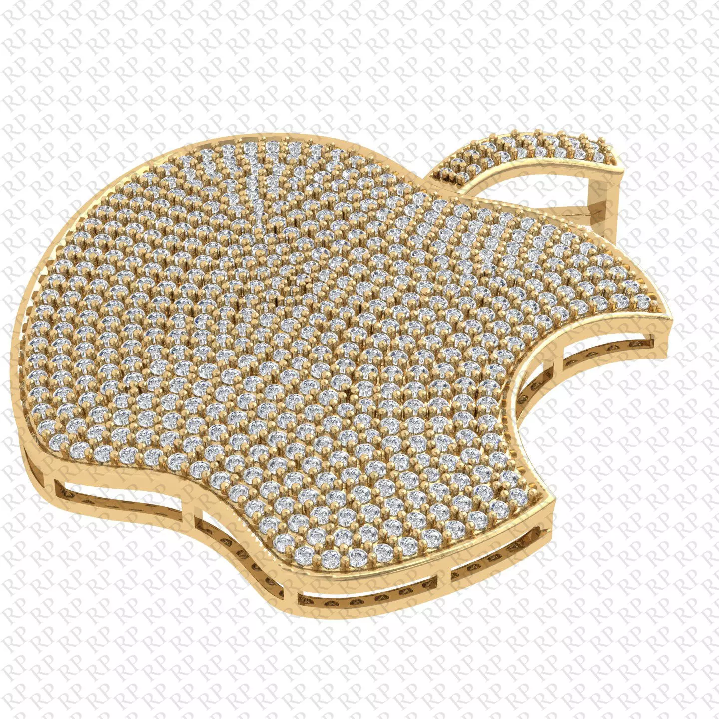 Apple pandent 3D print model_0