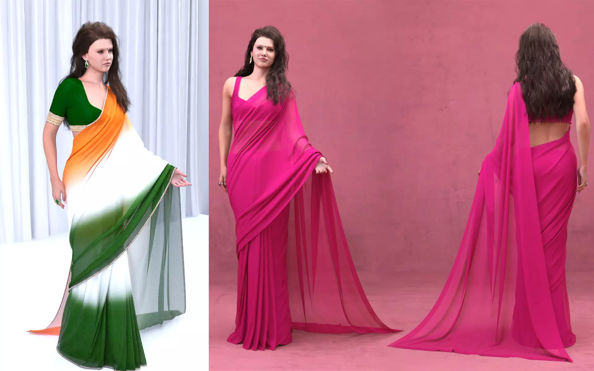 Saree 3D model
