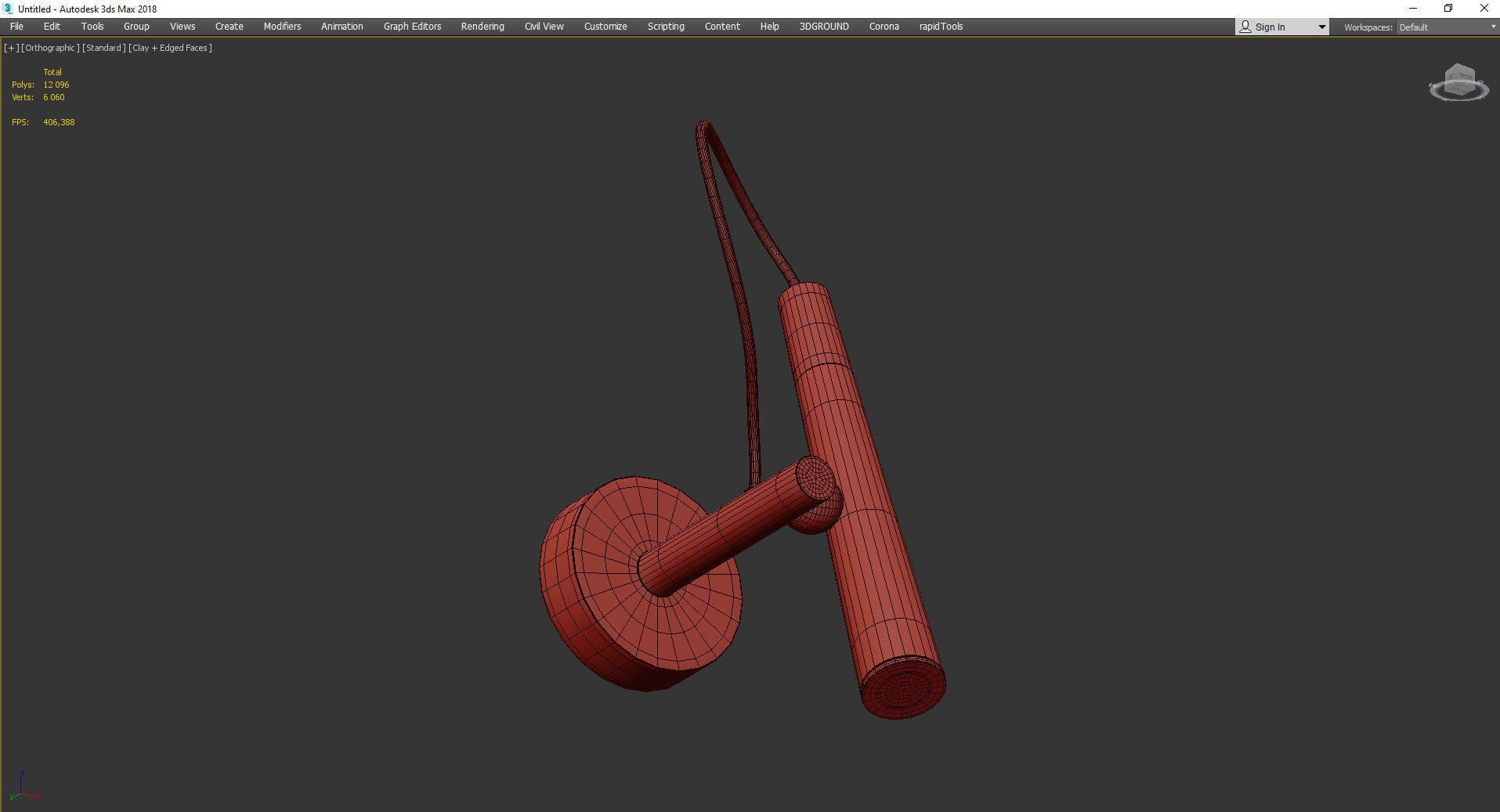 BECKY WALL Low-poly 3D model_3