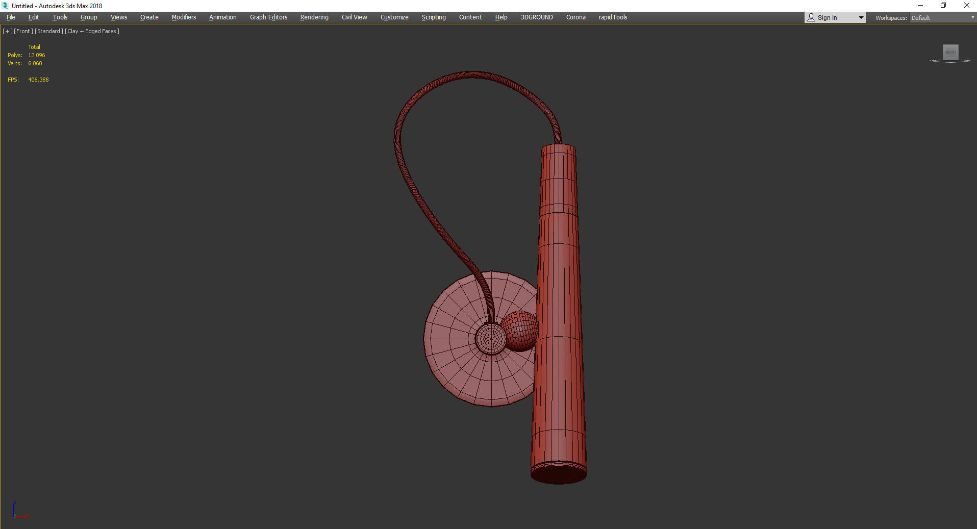 BECKY WALL Low-poly 3D model_2