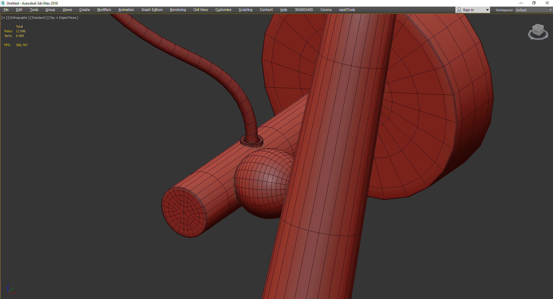 BECKY WALL Low-poly 3D model_4