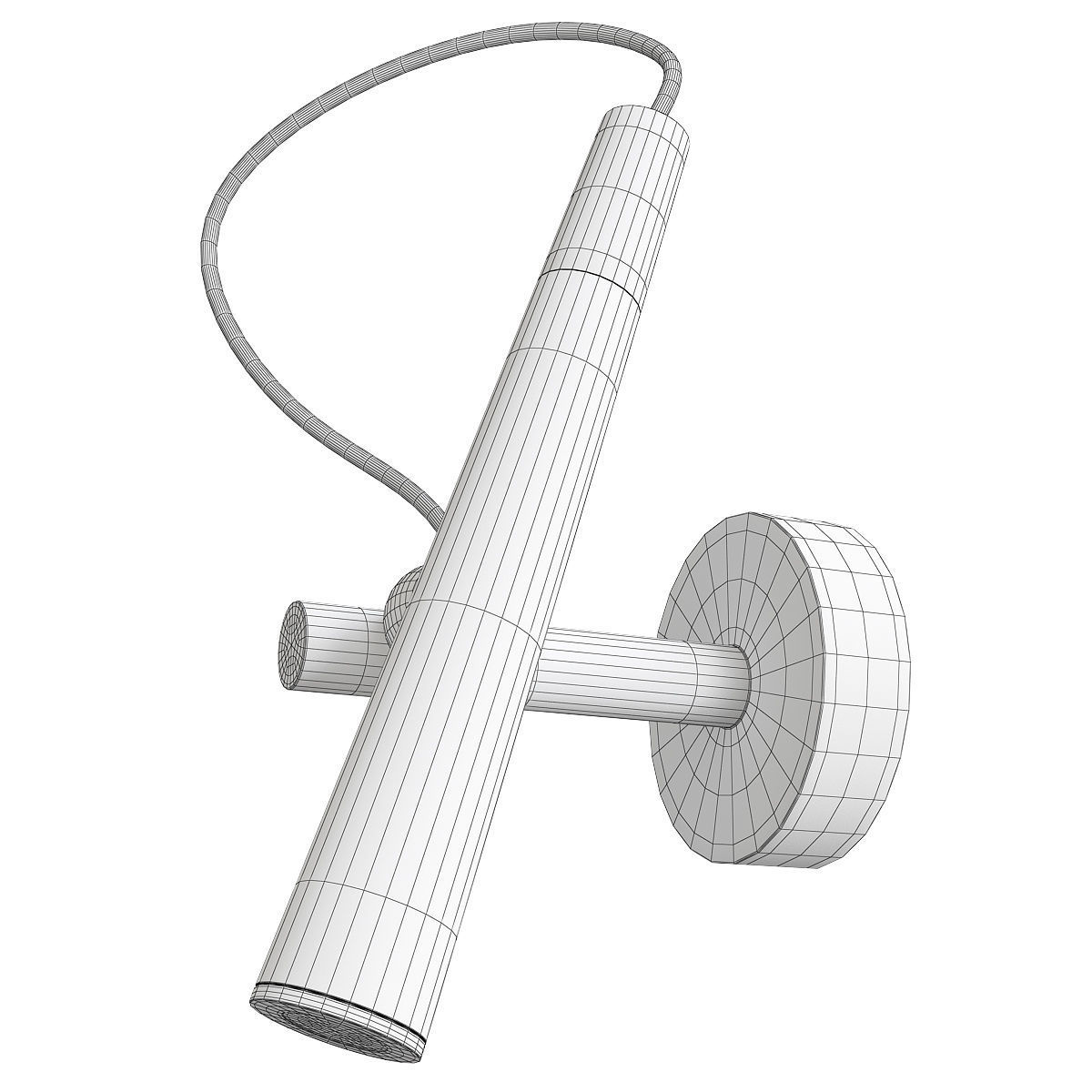 BECKY WALL Low-poly 3D model_1