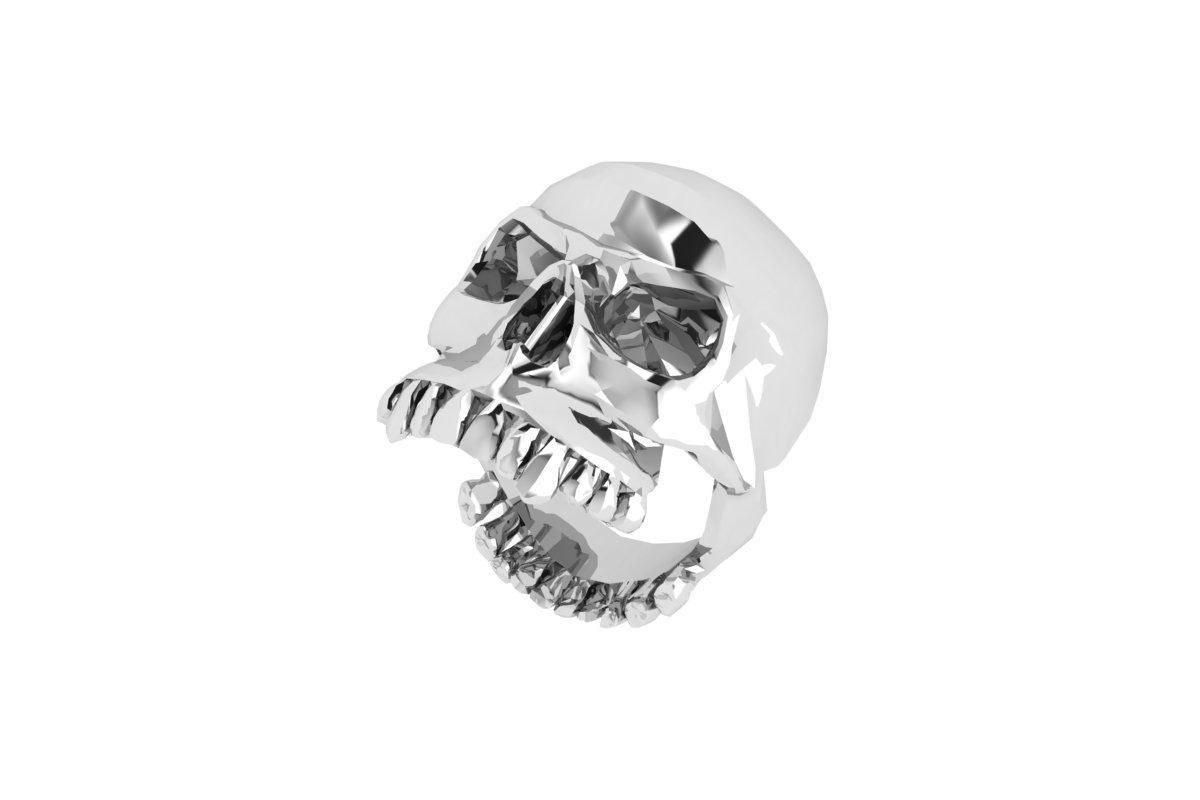 Skull Ring 3D print model_1
