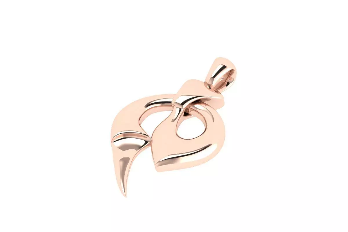 Heart Pandent 3D print model_0