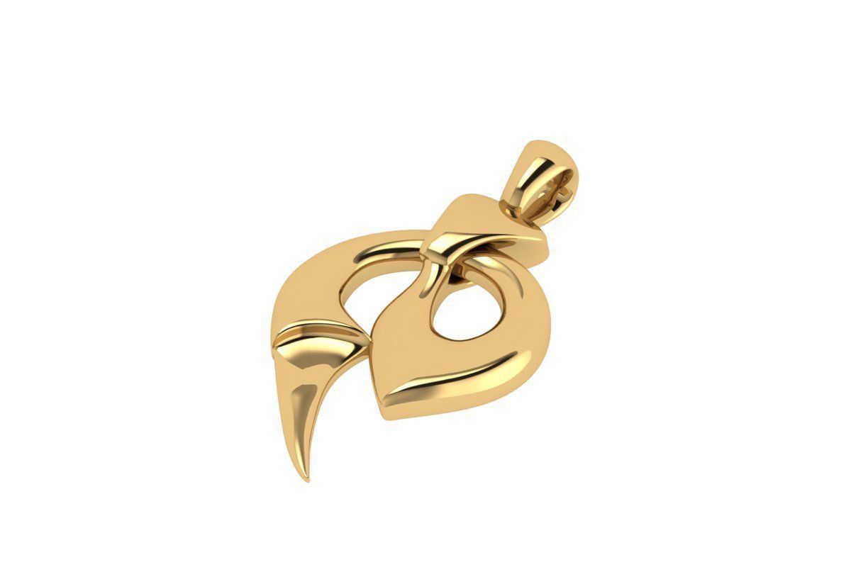 Heart Pandent 3D print model_1