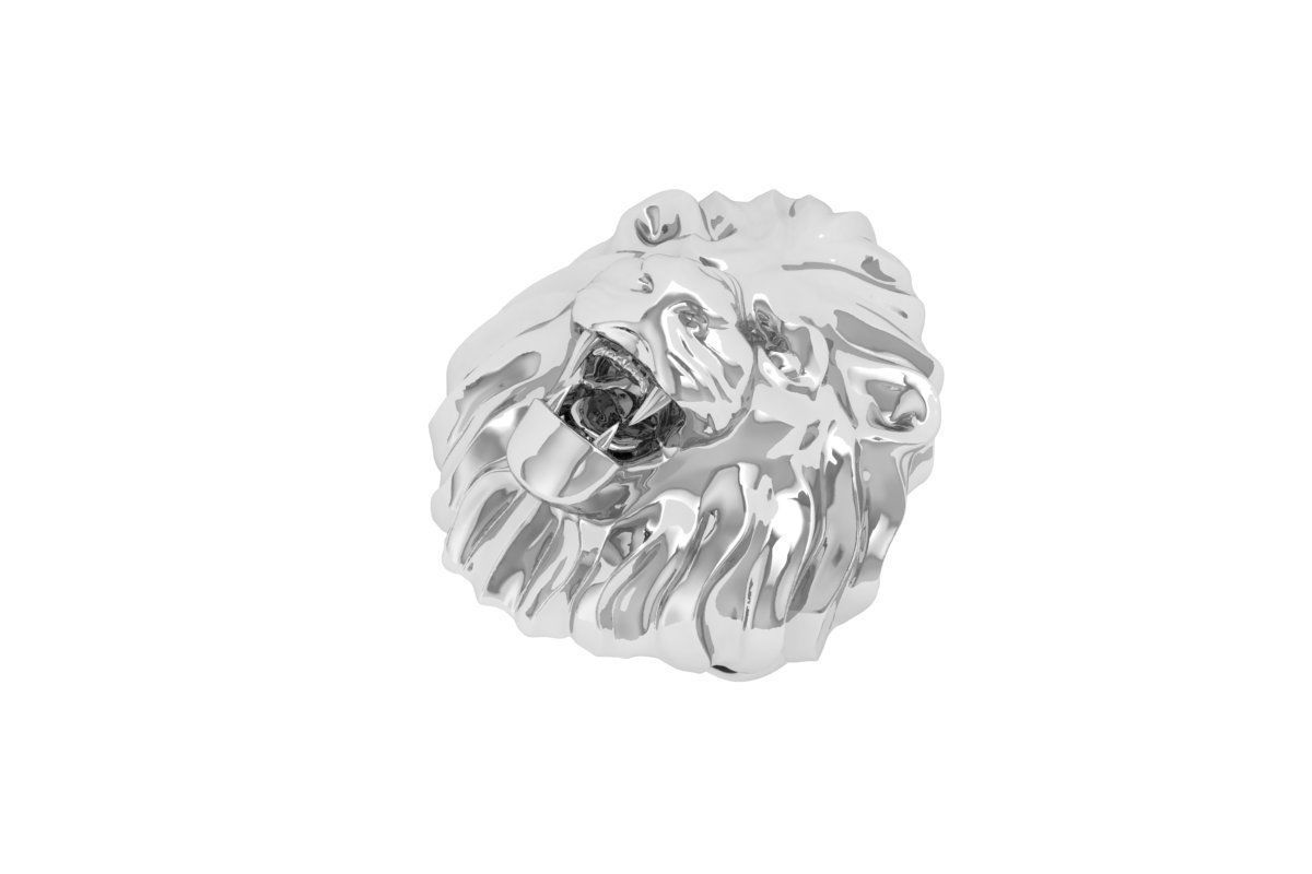 Lion Ring 3D print model_2