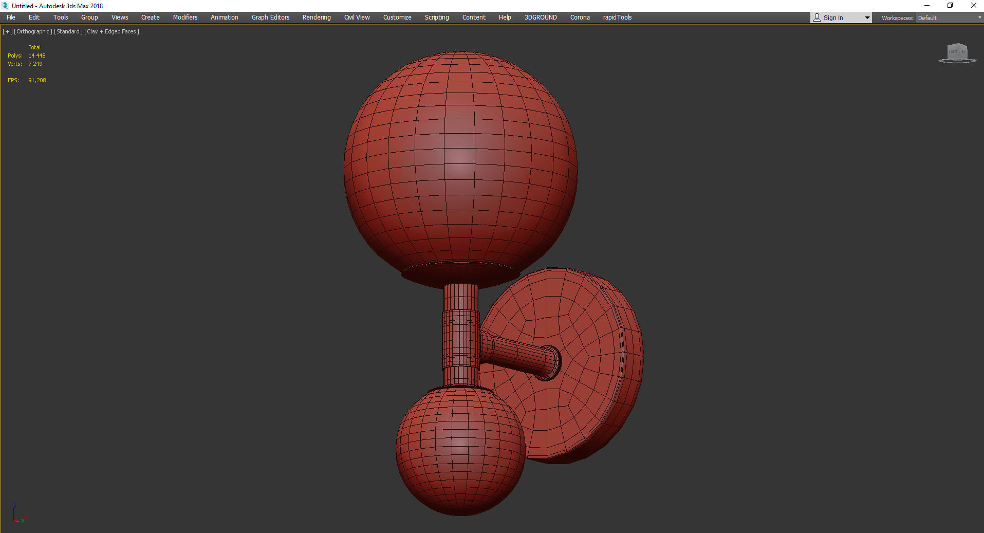 OLDIS SCONCE Low-poly 3D model_3