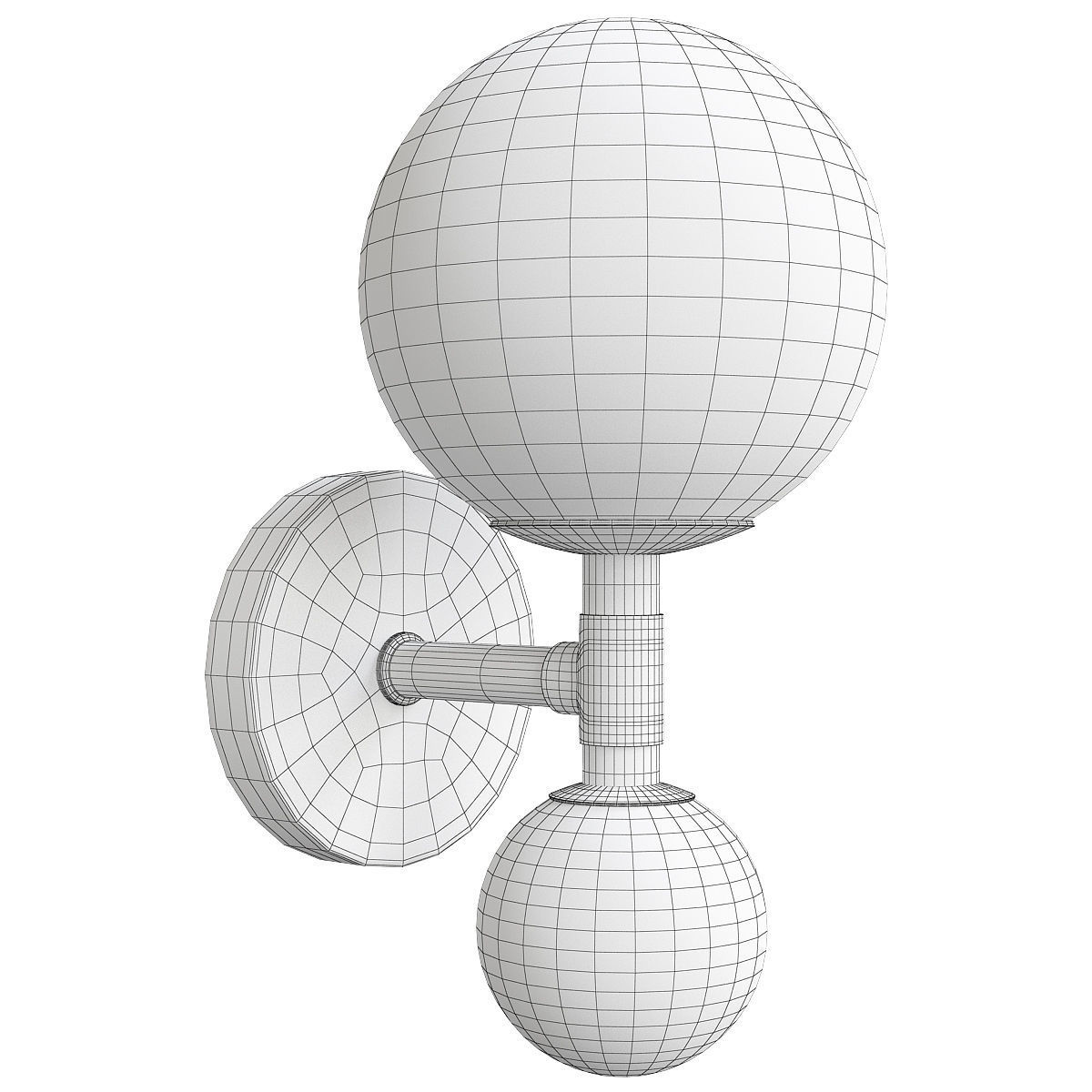 OLDIS SCONCE Low-poly 3D model_1