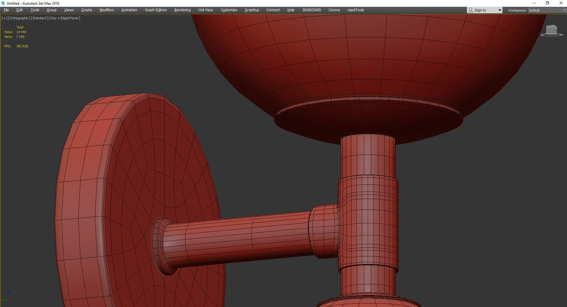 OLDIS SCONCE Low-poly 3D model_4