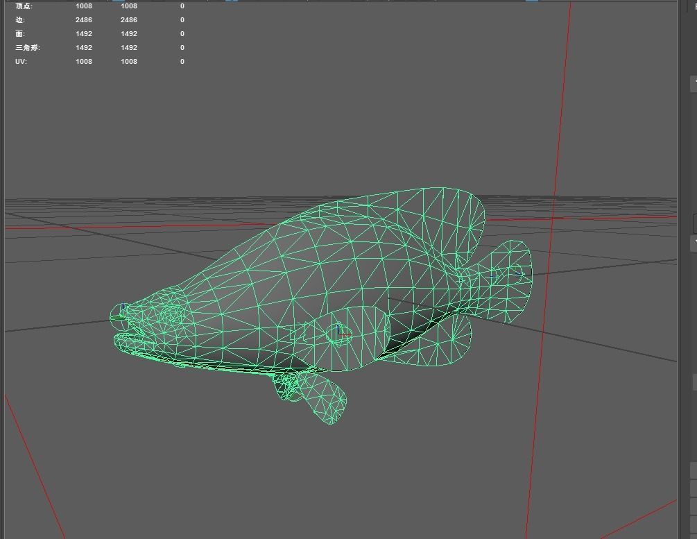 Grouper Low-poly 3D model_2