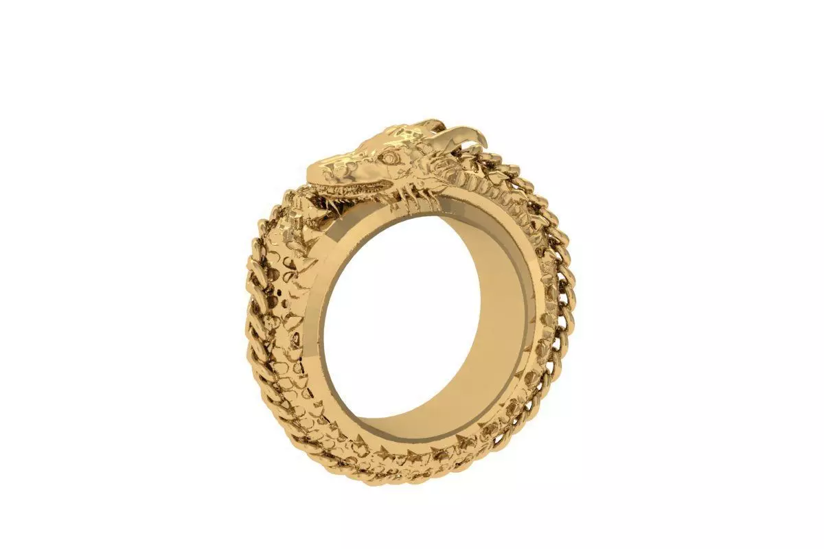 ANILLO DRAGON 3D print model_0