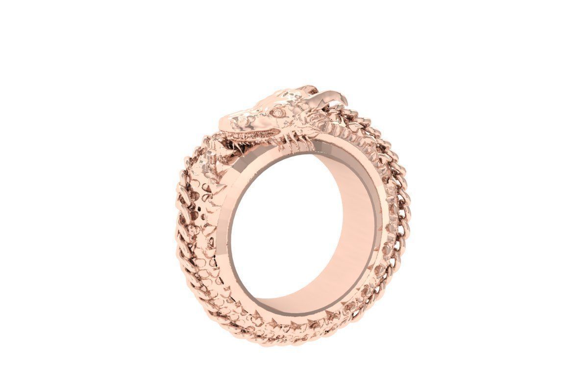 ANILLO DRAGON 3D print model_1