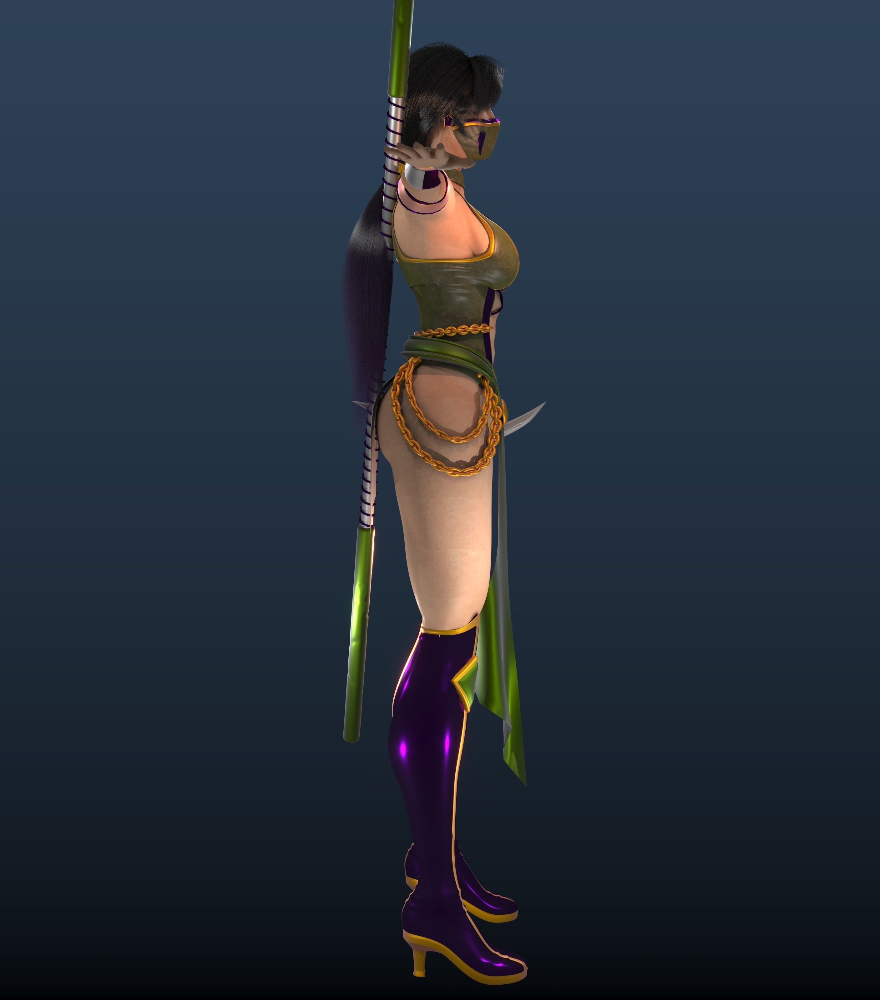 MK JADE Low-poly 3D model_9