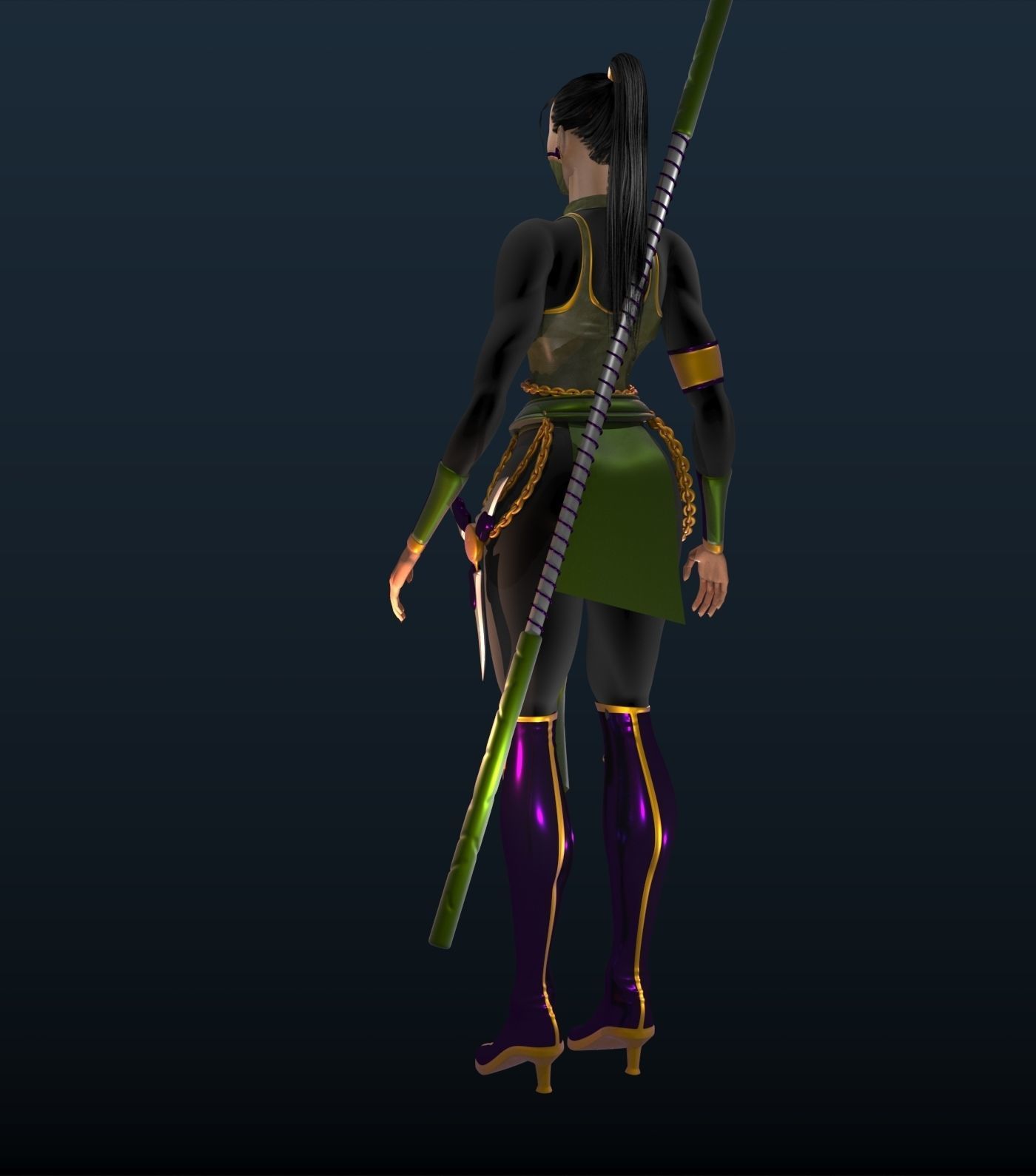 MK JADE Low-poly 3D model_38