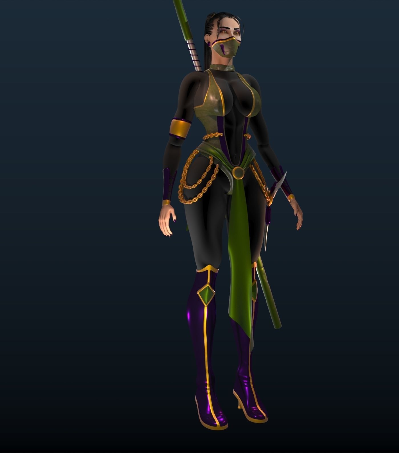 MK JADE Low-poly 3D model_37