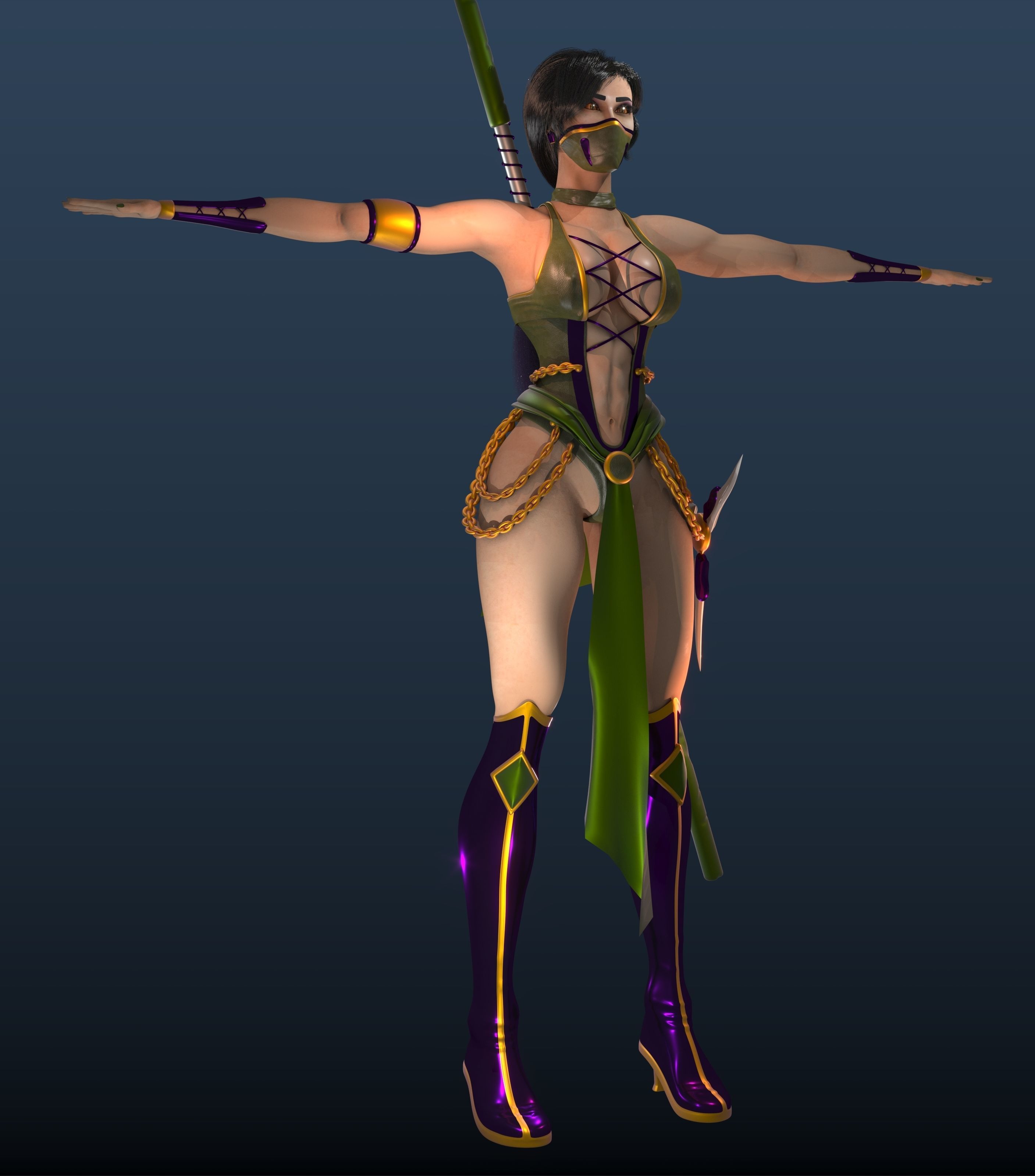 MK JADE Low-poly 3D model_6