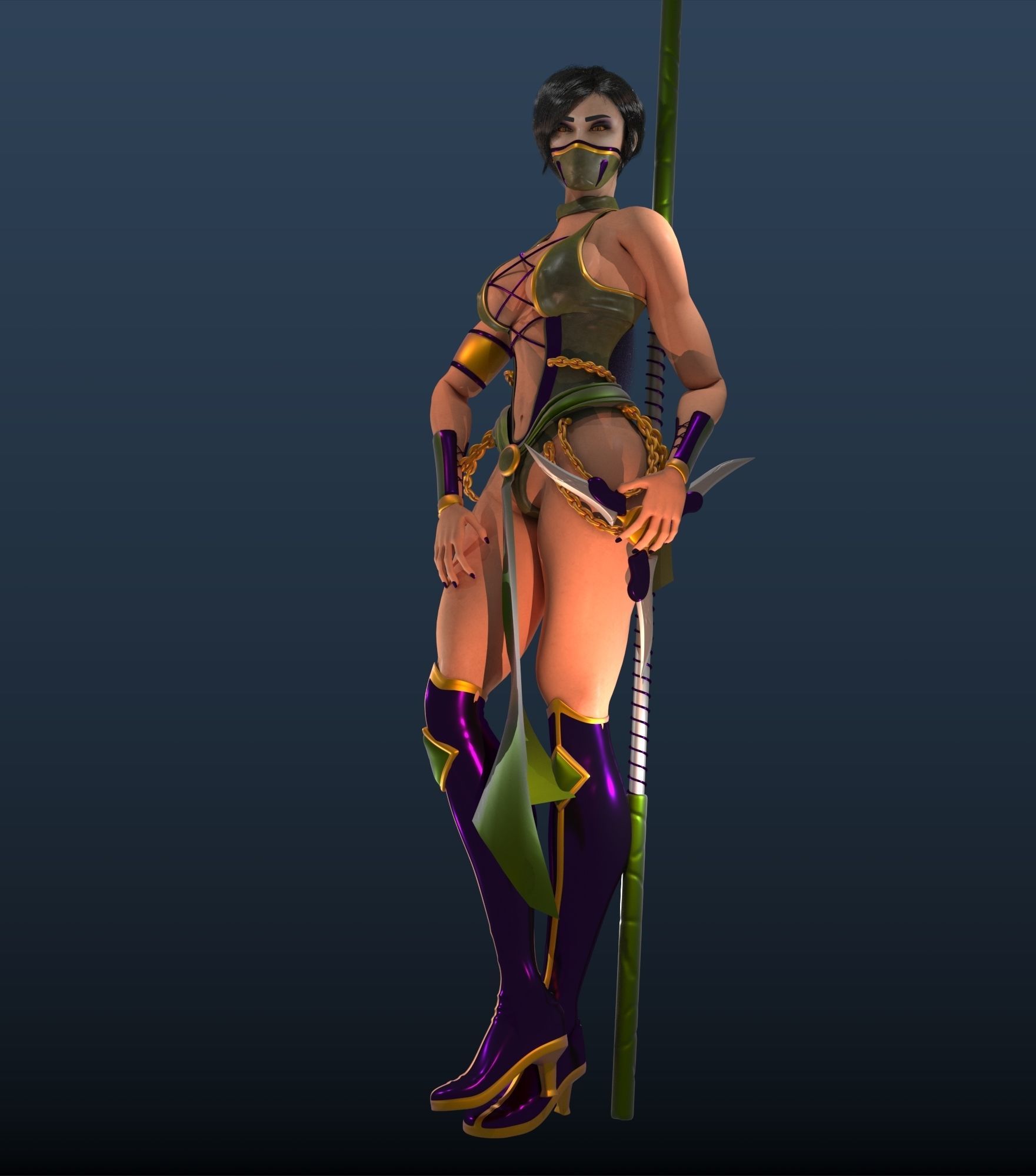 MK JADE Low-poly 3D model_4