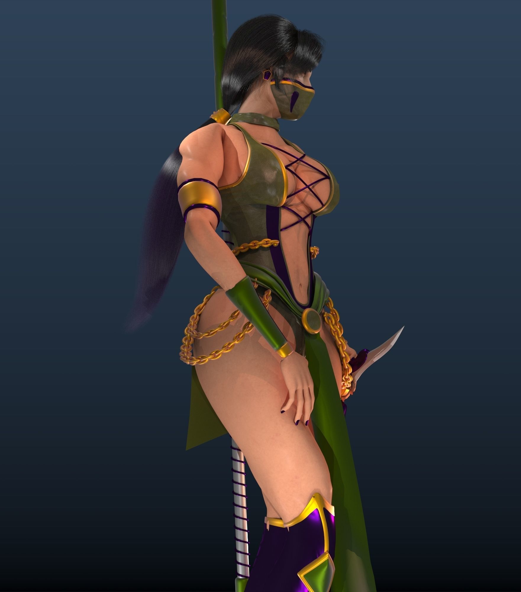 MK JADE Low-poly 3D model_1