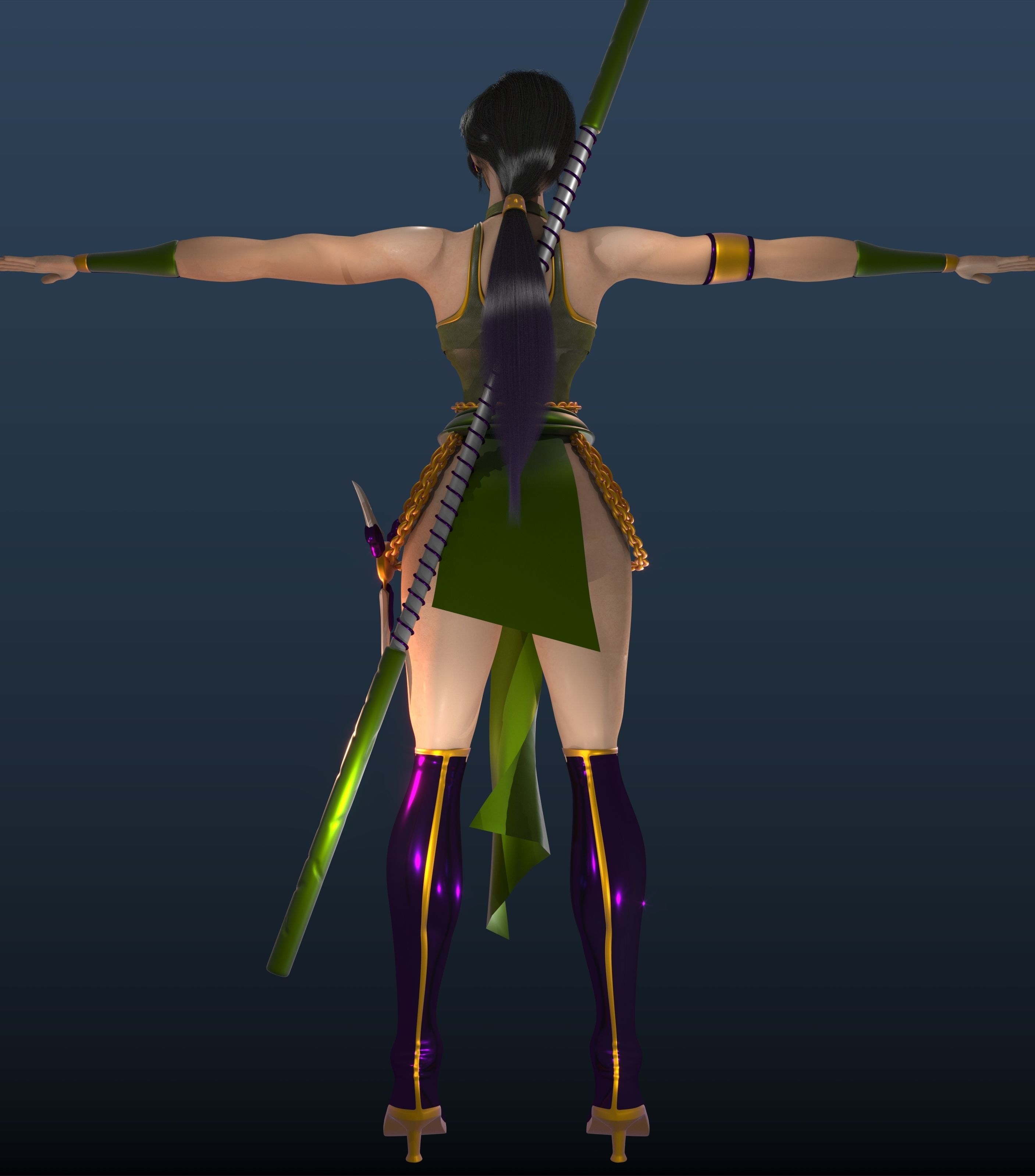 MK JADE Low-poly 3D model_10