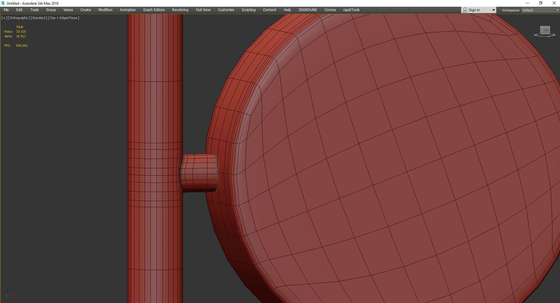 LIDVOR SCONCE Low-poly 3D model_5