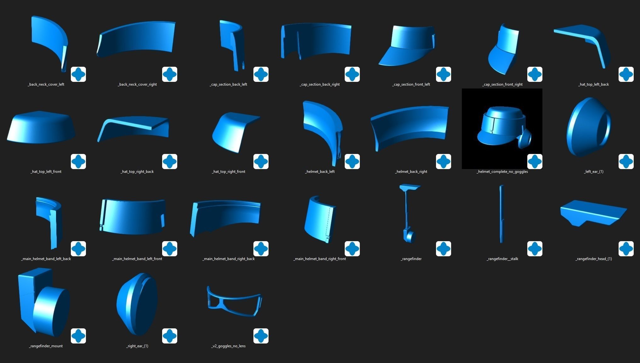 Clone Wars Captain Rex Onderon Rebel armor kit for cosplay  3D print model_34