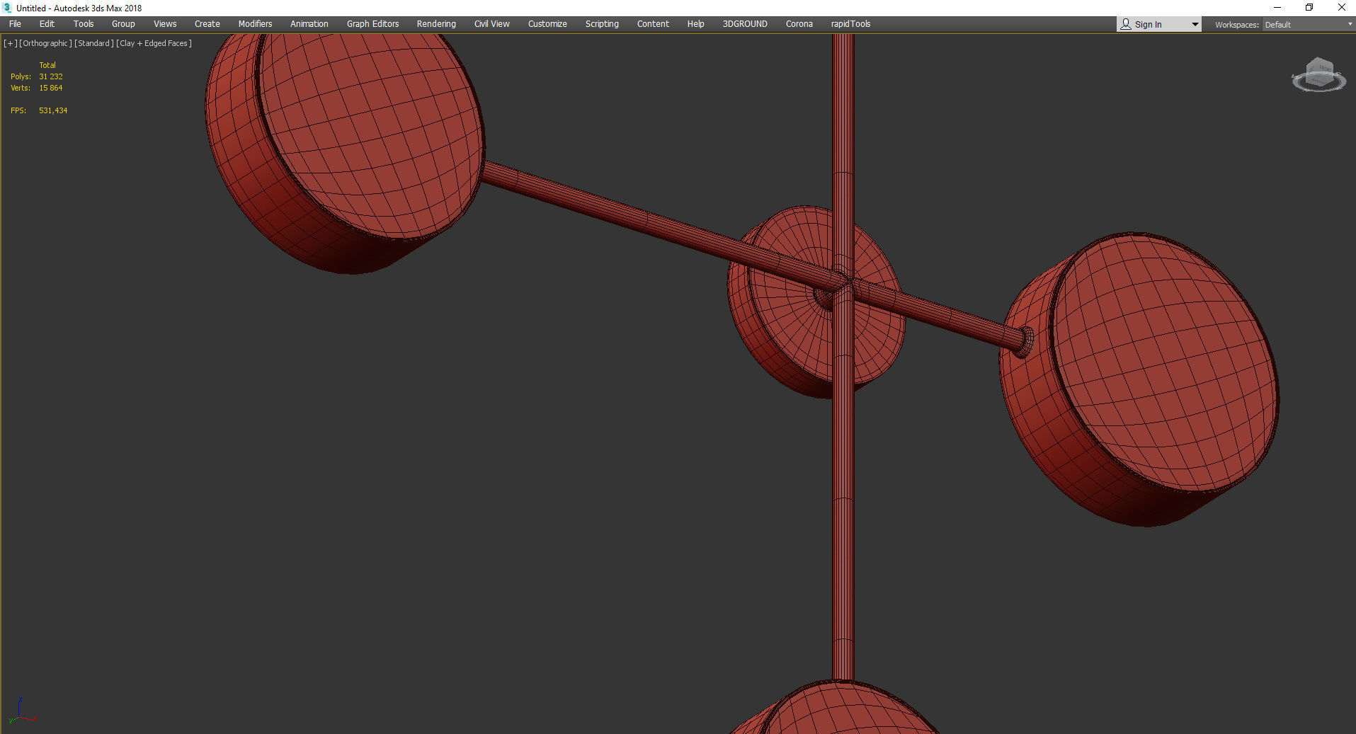 MINCHEN SCONCE Low-poly 3D model_4
