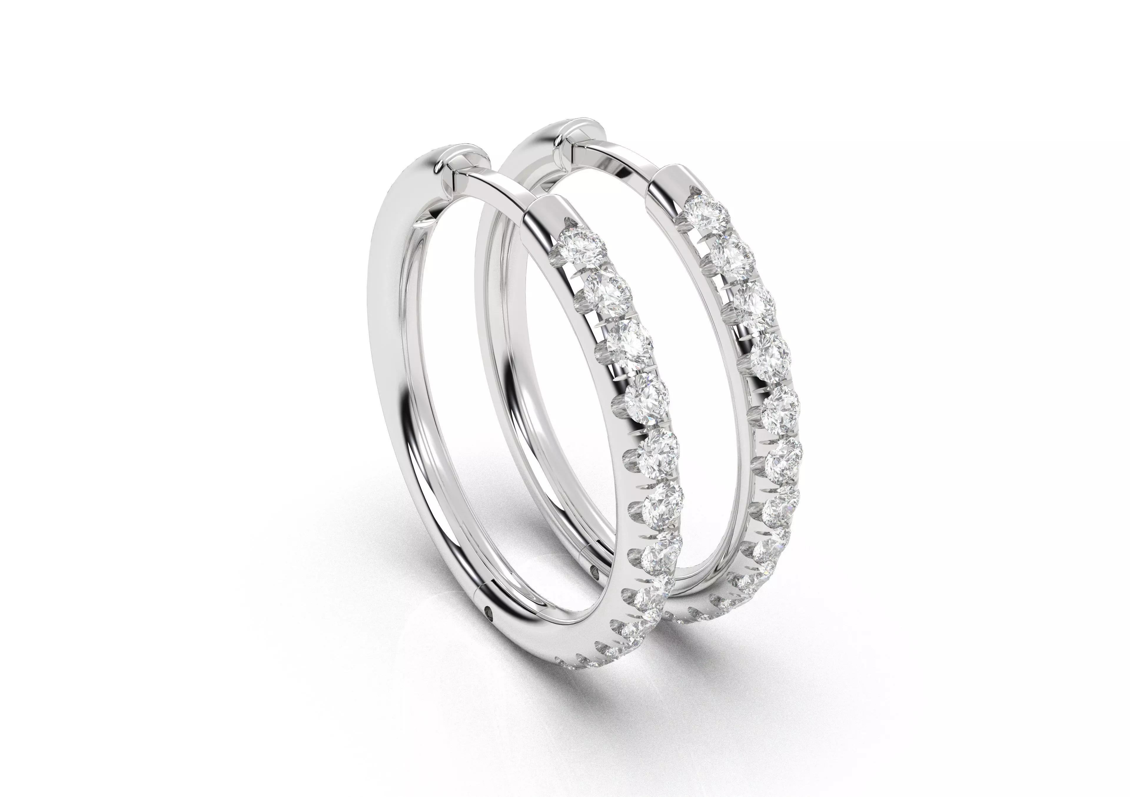 48 Earrings with 12 stone 3D print model