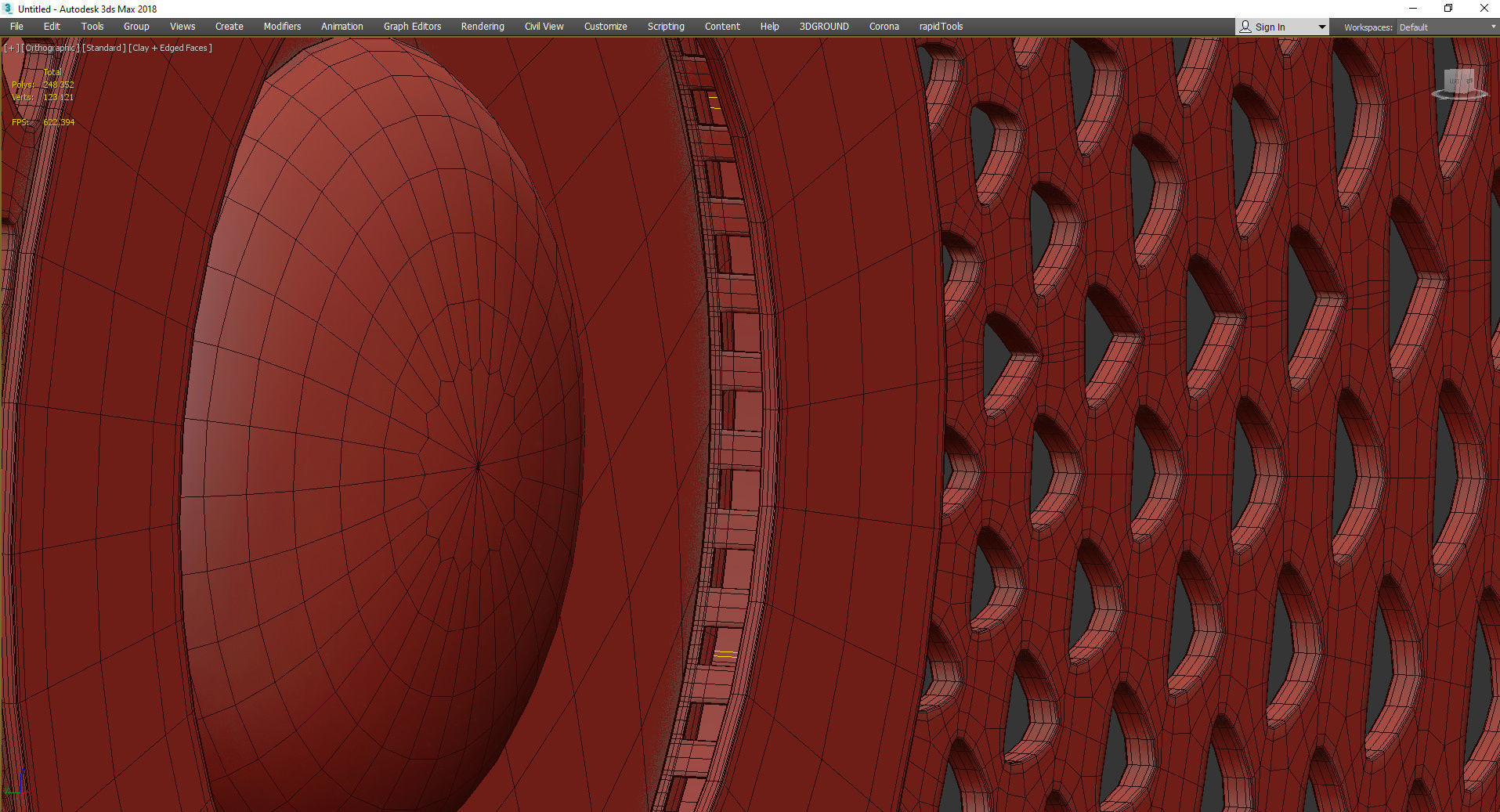 PLANCHET SCONCE Low-poly 3D model_5