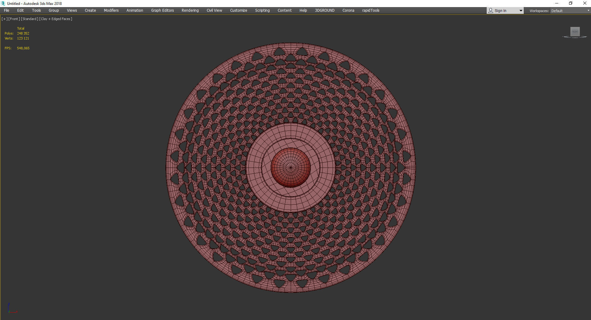 PLANCHET SCONCE Low-poly 3D model_3