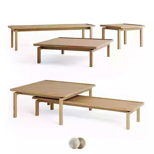Bolia Coffee Table Elton 3D model