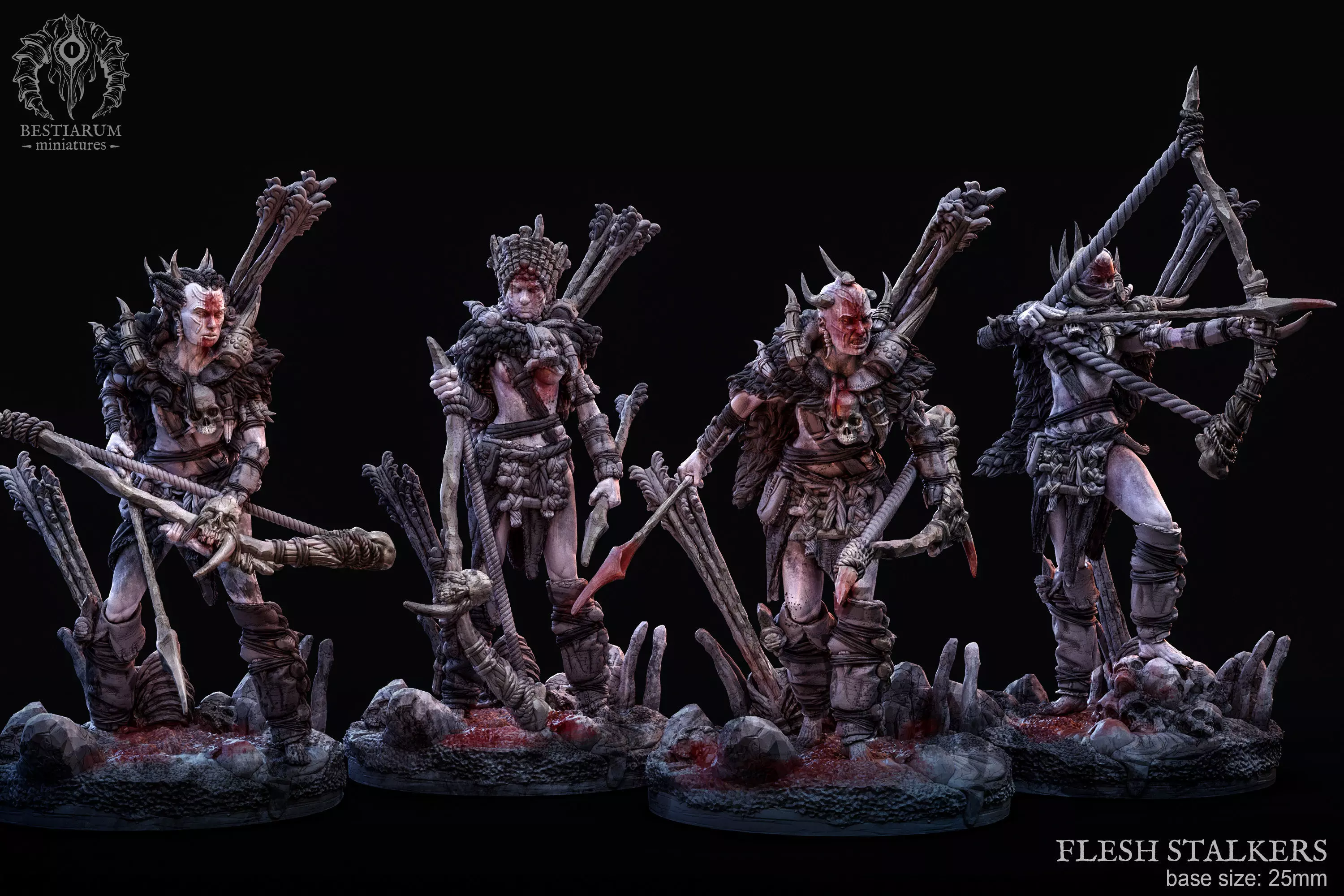 Flesh Stalkers - 4 Poses 3D print model_0
