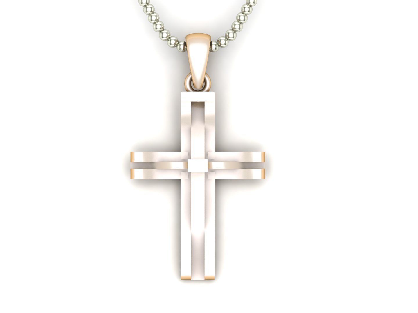 Cross Pendant Jesus Christ CP 26 3D model_3
