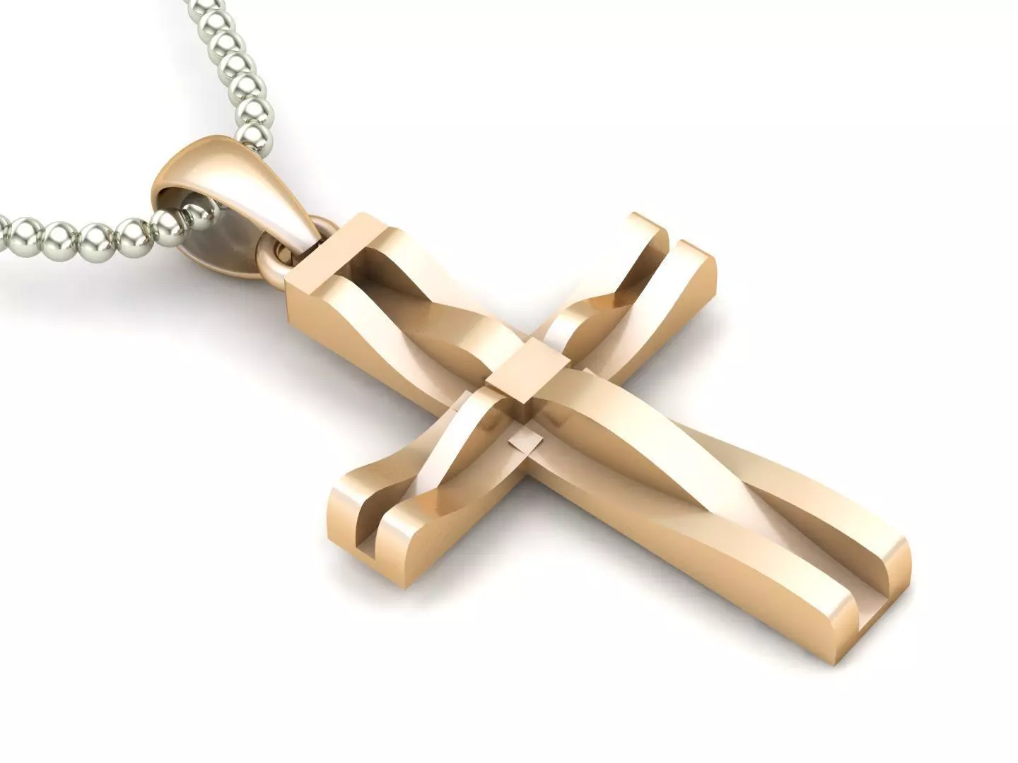 Cross Pendant Jesus Christ CP 26 3D model_0