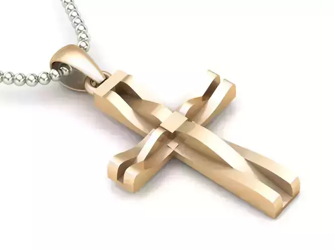 Cross Pendant Jesus Christ CP 26 3D model